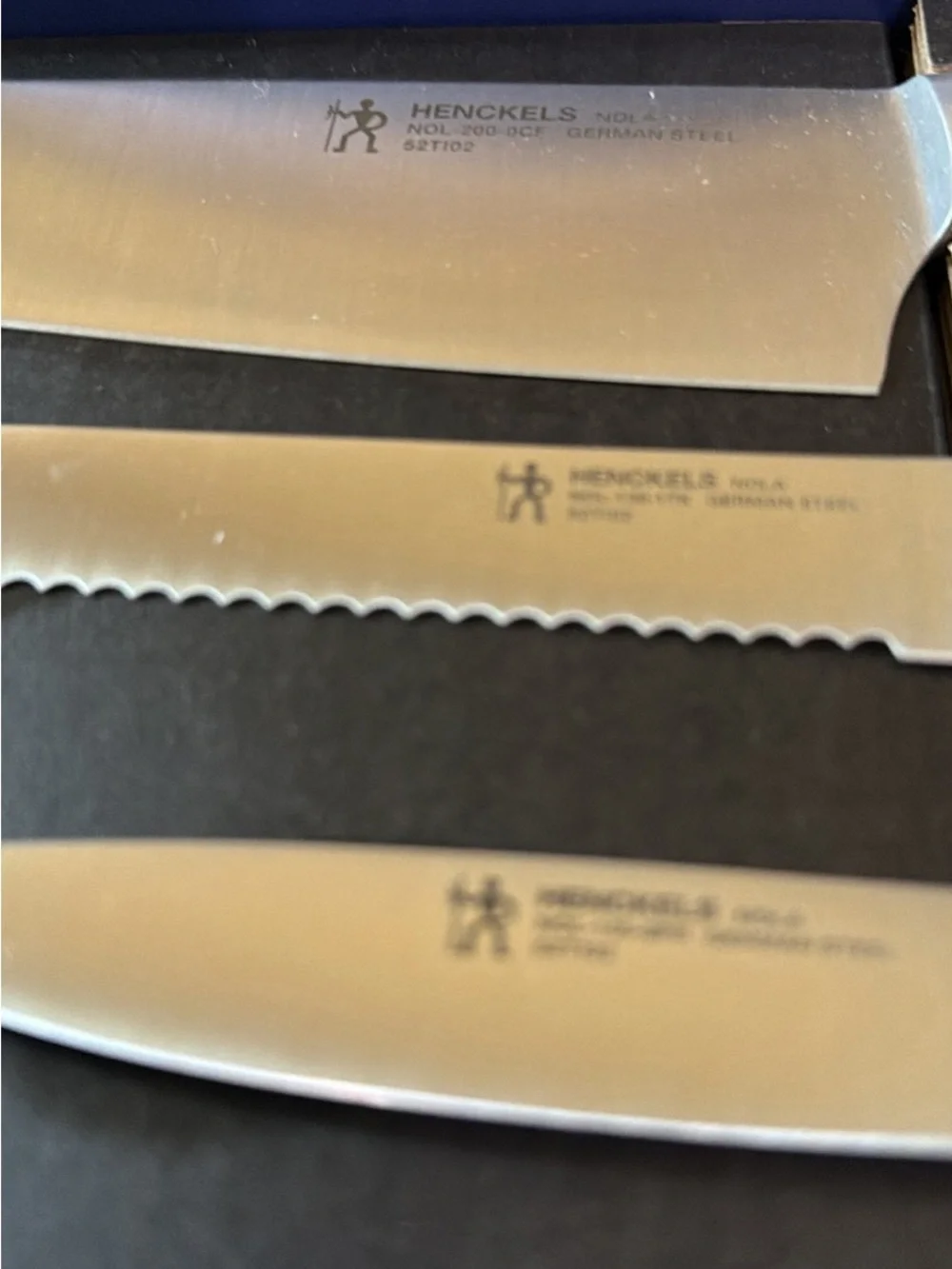 Henckels x Emeril Laguiole 3-Piece Knife Set - Black Handles